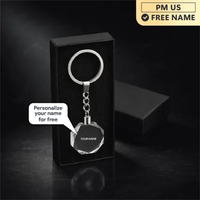 [Memoire Gift] FREE Custom Name | Crystal Keychain Engraving / Custom Made Name / Personalized Name