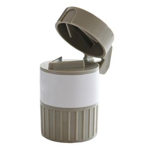 SYRUPSHADDOCKING Đa chức năng Hộp đựng thuốc cắt 4 trong 1 4 lớp Máy xay bột viên Sáng Tạo Cắt thuốc Hộp thuốc Thuốc
