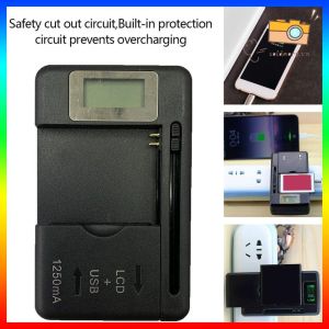 Bộ Sạc Pin Điện Thoại Đa năng Màn Hình Lcd hiển thị có cổng usb