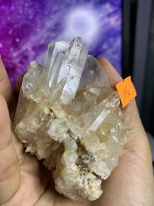 Đá thạch Anh VÀNG tán sắc pha lê tự nhiên trong suốt vàng Citrine thanh tẩy thiền định tarot cực mạnh Clear Quartz Natural 116