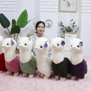 LZD Alpaca Doll Grass Mud Horse Plush Toy Girl Large Sleep Companion Throw Pillow Cartoon Ragdoll Doll