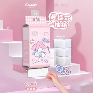 Tisu Kartun Cartoon Tissue Paper 1320PCS Four Layer Hanging Tissue Home Wall Mounted Soft Tissue