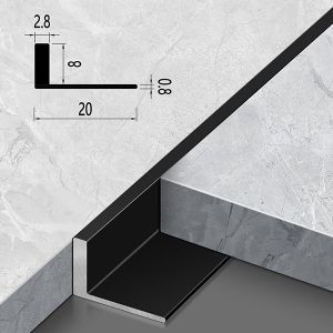 Aluminum alloy tile edge trim strip ceramic tile corner trim strip floor and wall tile edge trim strip L The molded edge strip is a dividing strip