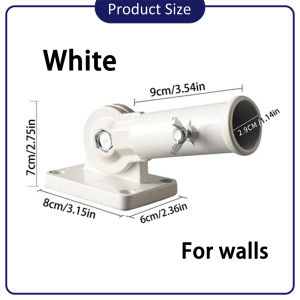 อุปกรณ์เสาธงเหล็ก🚚 ขาตั้งธง ที่เสียบเสาธง 180องศาปรับ เสาธง ขาปักเสาธงติดฝาผนั่ง สำหรับ กำแพงบ้าน รั้วบ้าน