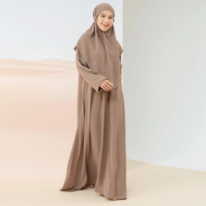 Gamis Umroh Haji Sahla Abaya Set Hijab Tidak Gerah Nyaman - Gratis Ongkir ke Seluruh Indonesia!