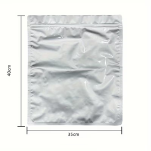 10PCS Silver Aluminum Foil Mylar Bag with Zipper Food Storage Dispenser Mylar Bags Sealable Freezer Pouche