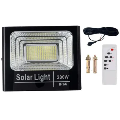 CHỈ ĐÈN KHÔNG TẤM PIN ( KÈM REMOTE+DÂY) - Đèn Pha Năng Lượng Mặt Trời 40w 60w 100w 200w 300w