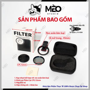 Kính Lọc Phân Cực CPL 37mm 52mm Filter Dành Cho Mọi Lens Ống Kính Điện Thoại - 909