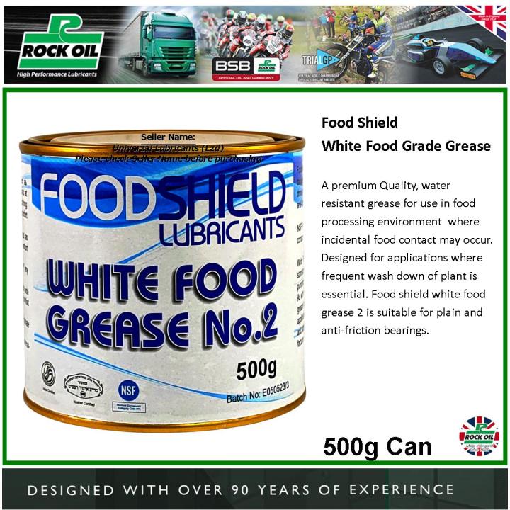 Rockoil White Food Shield 500g Food Grade Grease Food Processing Grease