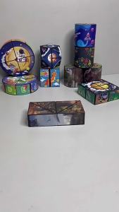 2026 Hot Sale [ Shipped from China ] Infinitely Variable Magic Cube for Childrens Educational Thinking and Stress Relief 3d 3D Geometric Magnetic Magic Cube Intelligence Toy B3