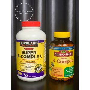 [ ĐỦ BILL STORE + AIR] Viên uống bổ sung Vitamin B tổng hợp Super Complex Nature Made Kirkland _ Live mua hàng tại Mỹ