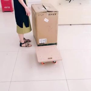 Available Thick Wooden Board Turtle Cart Flatbed Small  Tiger Four-Wheeled Trolley Mobile