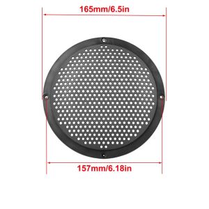 MARBLEX Plastic Audio Speaker Cover Circle Black Speaker Grill Mesh 5/6/8/10 Inch Horn Speaker Guard