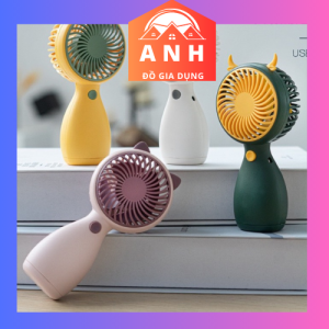 Quạt Tích Điện Cầm Tay Mini Có Sạc Loại Tai Thú ( JL8802)