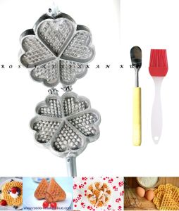 Rosita Cetakan Kue Wafel Hati 65Cm Bpk Gratis Sutil Kue