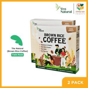 Yes Natural Less Sugar Brown Rice Coffee (30g x 10s) x 2 - Twin Pack