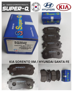 REAR DISC BRAKE PAD SET KIA SORENTO XM / HYUNDAI SANTA FE [SQ-2040] SUPER-Q I MADE IN KOREA