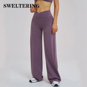 Yoga Quần Ống Loe Phụ Nữ Gợi Cảm Eo Cao Quần Ống Rộng Phòng Tập Thể Dục Chuông Đáy Quần Thể Thao Quần Ống Loe Quần Khiêu Vũ Latin 2026