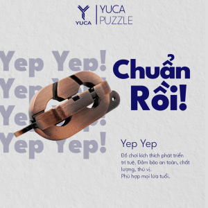 Đồ chơi trí tuệ Yep Yuca Puzzle - Chuẩn rồi Thử thách giải đố thông minh Hack não Trí tuệ Đồ chơi Tư duy Xếp hình 3D