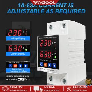 [Upgraded]Overvoltage Over Current Protection Device Dual Display Voltage Output Stabilizer Adjustable for Home Office Appliance[Vodool Official Tool]