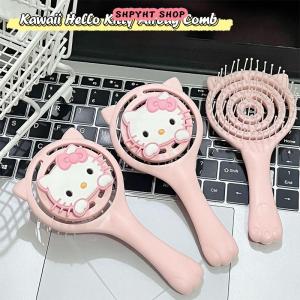 【BUY 1 TAKE 1】 Kawaii Pink Hello Kitty Air Cushion Comb Sanrio Kt Cat Long Hair Curling Fluffy Air Bag Comb Head Massage Comb