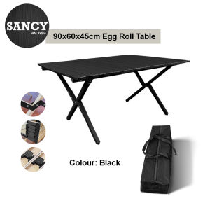 SANCY 90CM/120CM Carbon Steel Alloy Table Outdoor Ultra Light Camping Folding Dining Table - Fulfilled by SANCY