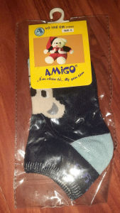 Vớ Trẻ Em Ánh Minh AMIGO - Cổ thấp