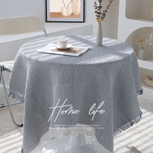 ผ้าปูโต๊ะ ผ้าคลุมโต๊ะ ผ้าปูโต๊ะอาหาร ผ้าปูโต๊ะผ้าฝ้ายลินิน ผ้าปูโต๊ะกาแฟ ผ้าปูโต๊ะมีพู่มินิมอล ผ้าคอตตอนลินิน ทนต่อการขีดข่วน กันลื่น กันฝุ่น ทำความสะอาดง่าย พร้อมส่ง【COD】