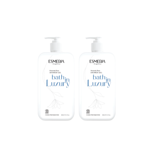 [Twin Pack] Esmeria Organics Heavenly Rose Bath in Luxury Shower Gel 300ml