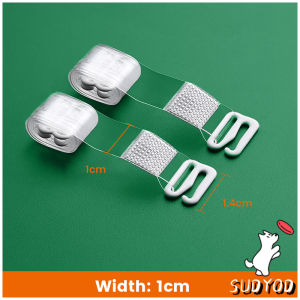 Sudyod【มีสินค้าในสต๊อก】 1 คู่ ใส มองไม่เห็น สายรัดบรา ปรับได้ ผู้หญิง ยืดหยุ่น สายคล้องไหล่ อุปกรณ์ซับใน bra straps