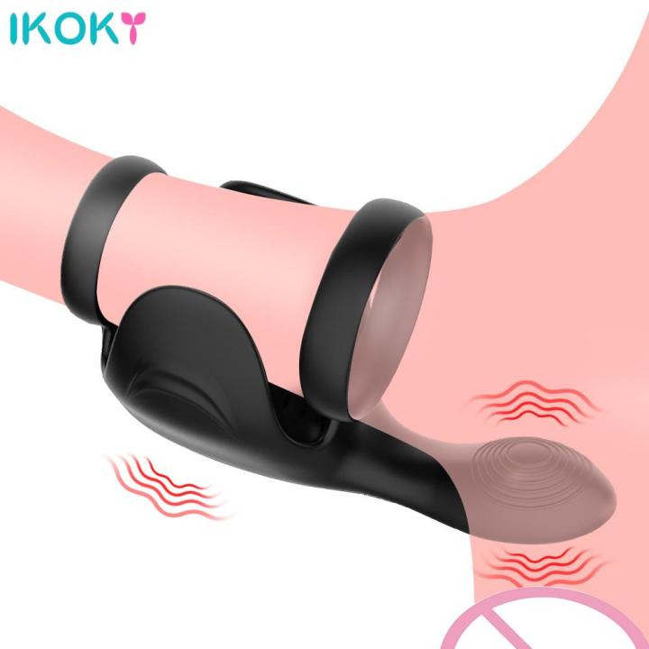 Privacy Shipping]Electric Pulse Vibrator Testicle Vibrator Male masturbator  10 Modes Delay Ejaculation Cock Ring Penis Rings Sex Toys For Men sex toy  Delayed Ejaculation Device - Lazada