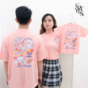 Carotyles Baju Atasan Kaos Couple Keluarga Family Wanita Anak Perempuan Laki Laki Pasangan Oversize Jumbo Lengan Pendek Panjang Korean Style Terbaru Many Cinna