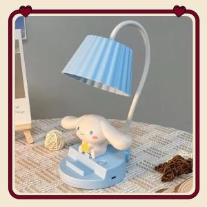 โคมไฟตั้งโต๊ะน่ารัก 4in1 โคมไฟตั้งโต๊ะLEDโคมไฟอ่านหนังสือ ชาร์จแบต แถมสายชาร์จ โคมไฟตั้งทำงาน Y533