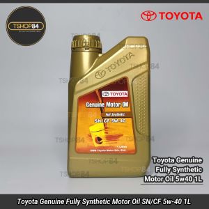 Toyota Genuine Fully Synthetic Motor Oil 5W-40  SN/CF GOLD 1L 4L 1gallon for Gas and Diesel Engine