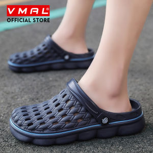 VMAL Bãi Biển Mùa Hè Dép Dép Dép Giản Dị Dép Đi Trong Nhà Nhanh Chóng Khô Lỗ Guốc Vài Vườn Giày Dép Cho Nam Giới Lớn Kích Thước 38-49