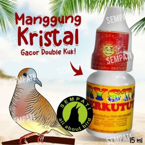 SEMPATI Crystal Perkutut Vitamin Perkutut Manggung Obat Jamu Gacor Penggacor Burung Derkuku Terkukur Puter Merpati Dara Vitamin Jamu Manggung Obat Burung Anti Stress