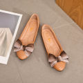 COCO#BX07 Chic Bowknot Ballet Flats in Microfiber Leather for Women - Korean Trendy Casual Shoe. 