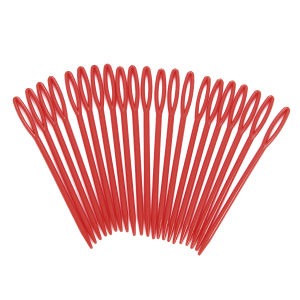 20PCs Mixed Color 7cm/9cm Plastic Knitting Needles Crochet Hooks Wool Yarn Needle Children DIY Sweater Weaving Tools Accessories