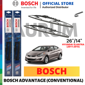 Bosch Advantage Wiper Blade set for Hyundai Elantra 2011-2015 (26/14) 2pcs