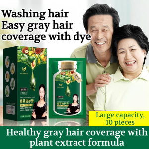 🔥【White Hair Turns Black】Plant Pure Bubble Hair Dye Black Hair Covers White Hair Bubble Hair Dye Oil Control And Anti-Dandruff Hair Dye Cream Does Not Damage Hair