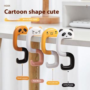 Móc bàn di động không đục lỗ hình hoạt hình móc áo Cặp học sinh sinh viên tạo tác