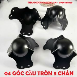 04 GÓC CẦU TRÒN MÀU ĐEN: đóng tủ âm thanh tủ thiết bị tủ máy case. Loại tốt