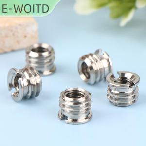 【E-WOITD】 5ชิ้นน็อตสกรูกล้อง1 4เป็น3 8นิ้วแปลงสกรูอะแดปเตอร์มาตรฐาน