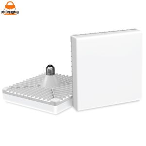60W Square LED Light Bulb E27 Screw-On Rotatable Brightness for Indoor Home Use Energy Saving Lamp