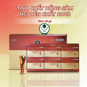 Tinh Chất Hồng Sâm Nguyên Chất 100% Không Đường Hộp 30 gói x 70ml - JK Ginsengking