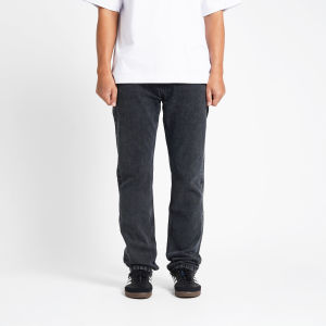 Superego Celana Jeans Pria Size 28-38 Slim Tapered Long Pants Denim Washed Snow Black SBT05A