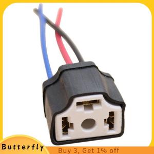 Butterfly H4 9003 Wire Wiring Car Head Light Bulb Lamp Harness Socket Plug