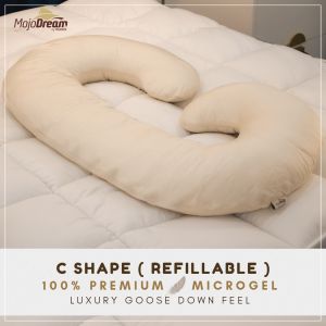 PREMIUM MATERNITY BODY PILLOW 100% MICROGEL Bantal Ibu Hamil MojoDream