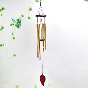 Metal Wind Chimes 6 Tubes / Lucky Wind Chime / Home Decoration Hanging Pendant / Outdoor Garden Patio Decor