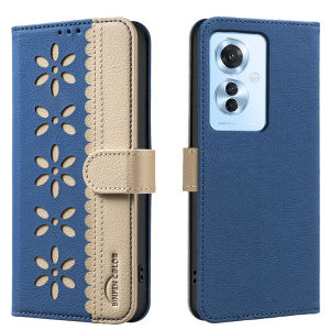 Phone Case For OPPO Reno 13F 11F 8Z 7Z 5Z 5G Lucky Grass Magnetic Leather Wallet Card Slot Flip Case Casing